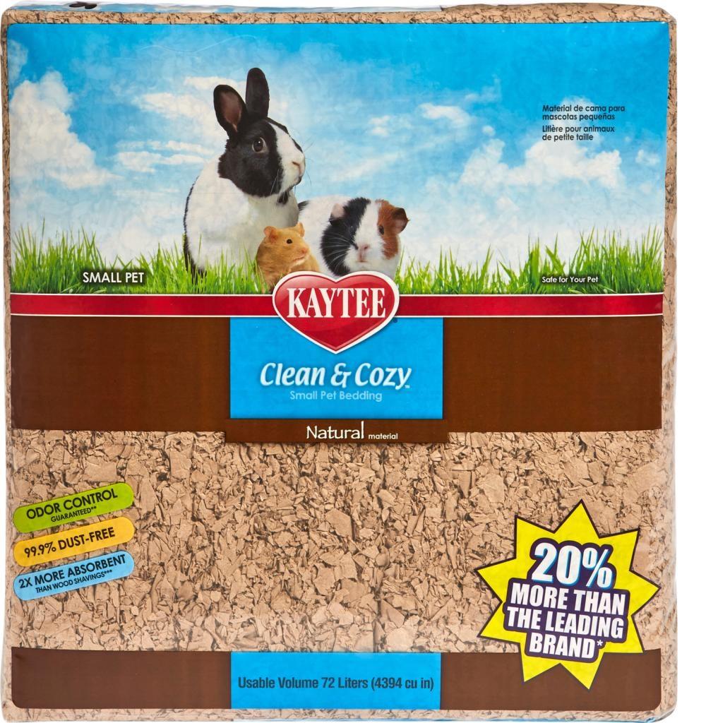 Sekk med Kaytee Natural Papirstrø Clean and Cozy 72 liter