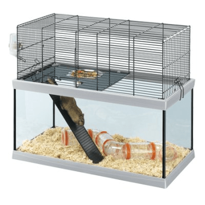 Ferplast Gabry 60 glassbur med trådnettlokk, 62,5 x 34,5 centimeter