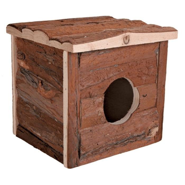 Jerrik hamsterhus i tre, 15 x 15 x 14 centimeter, til hamster og små gnagere